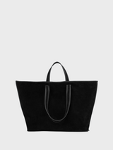 Kassl Editions-Tote Suede - Black-Bags-One Size-Boboli-Vancouver-Canada