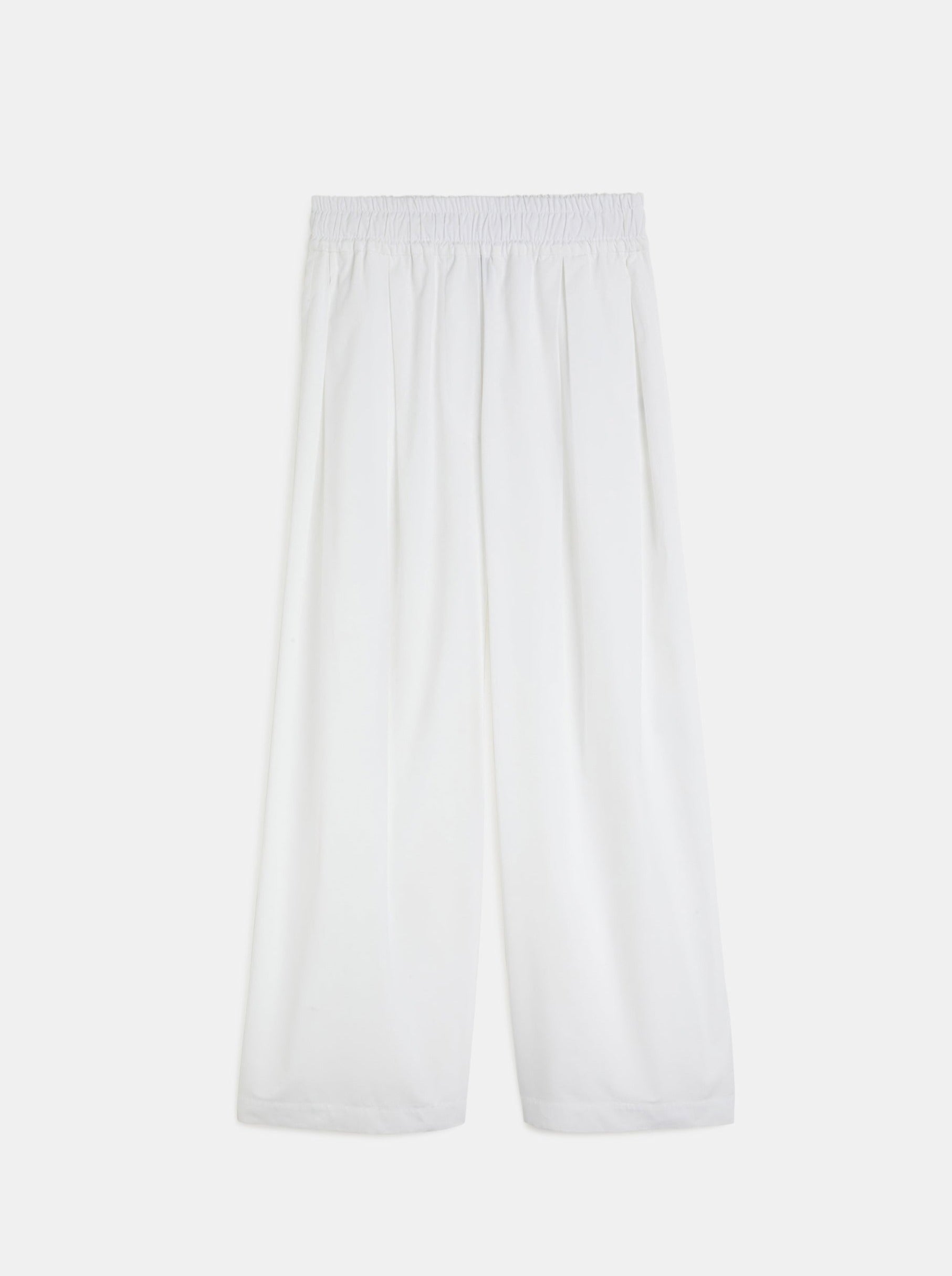 Aspesi-Cotton Poplin Pants - White-Pants-Boboli-Vancouver-Canada