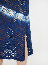 Blue Blue Japan-Yamamichi Shibori Dyed Dress - Blue-Dresses-Boboli-Vancouver-Canada