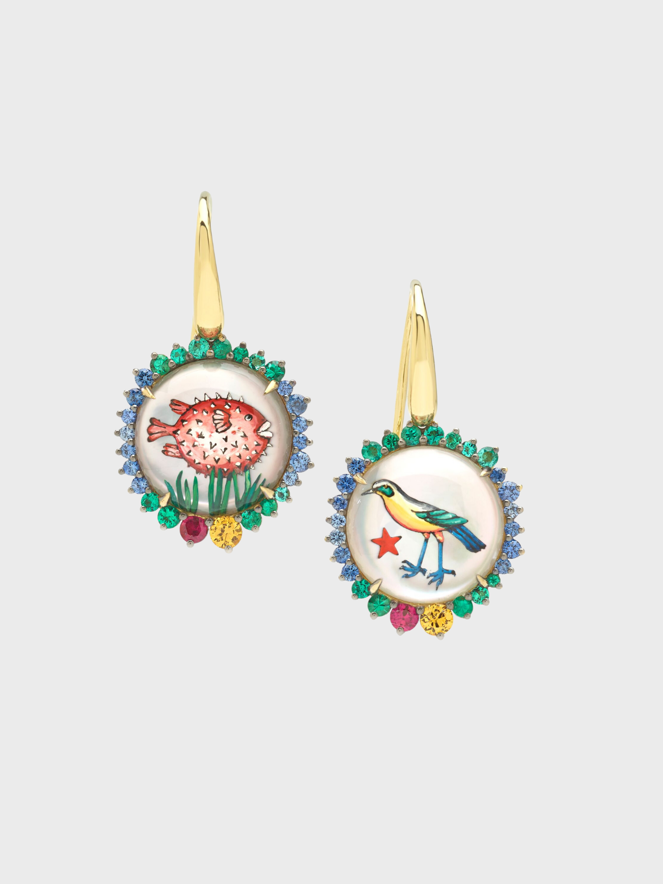 Bird and Fish Earrings