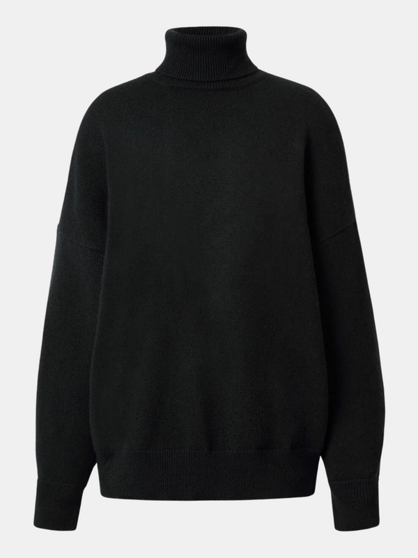 Massimo Alba-Allegra Turtle Neck Sweater - Black-Sweaters-XS-Boboli-Vancouver-Canada