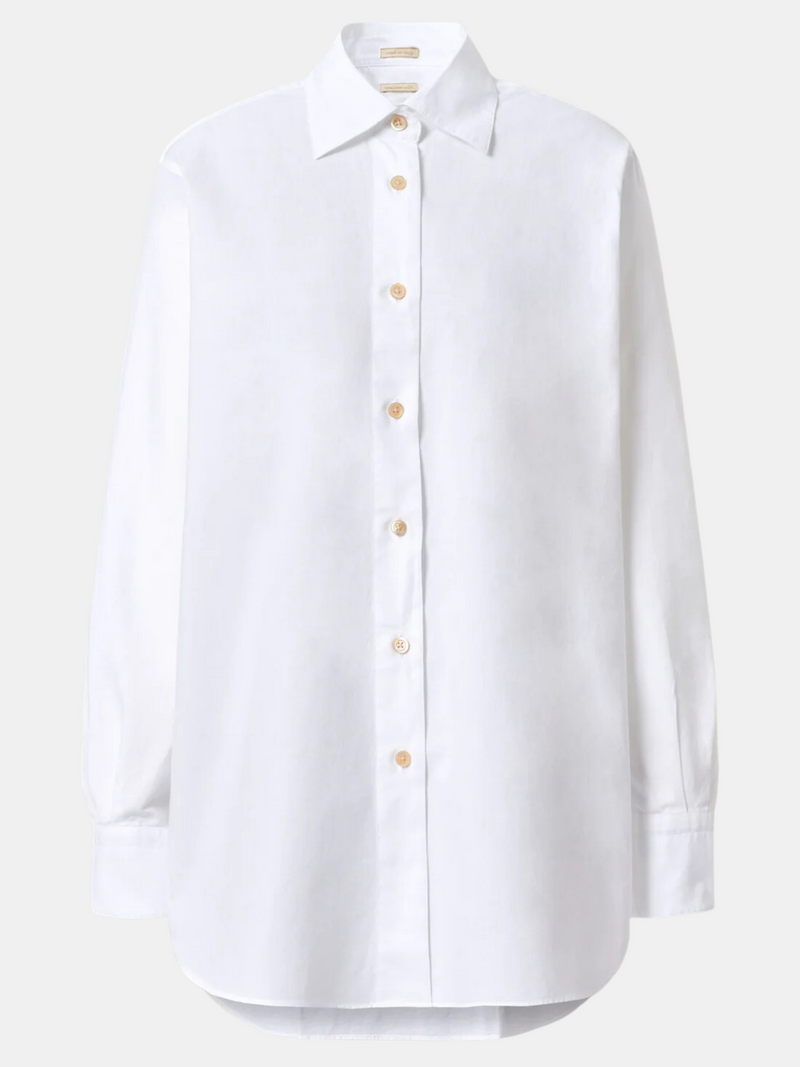 Massimo Alba-Andreas Oversized Shirt - White-Shirts-XS-Boboli-Vancouver-Canada