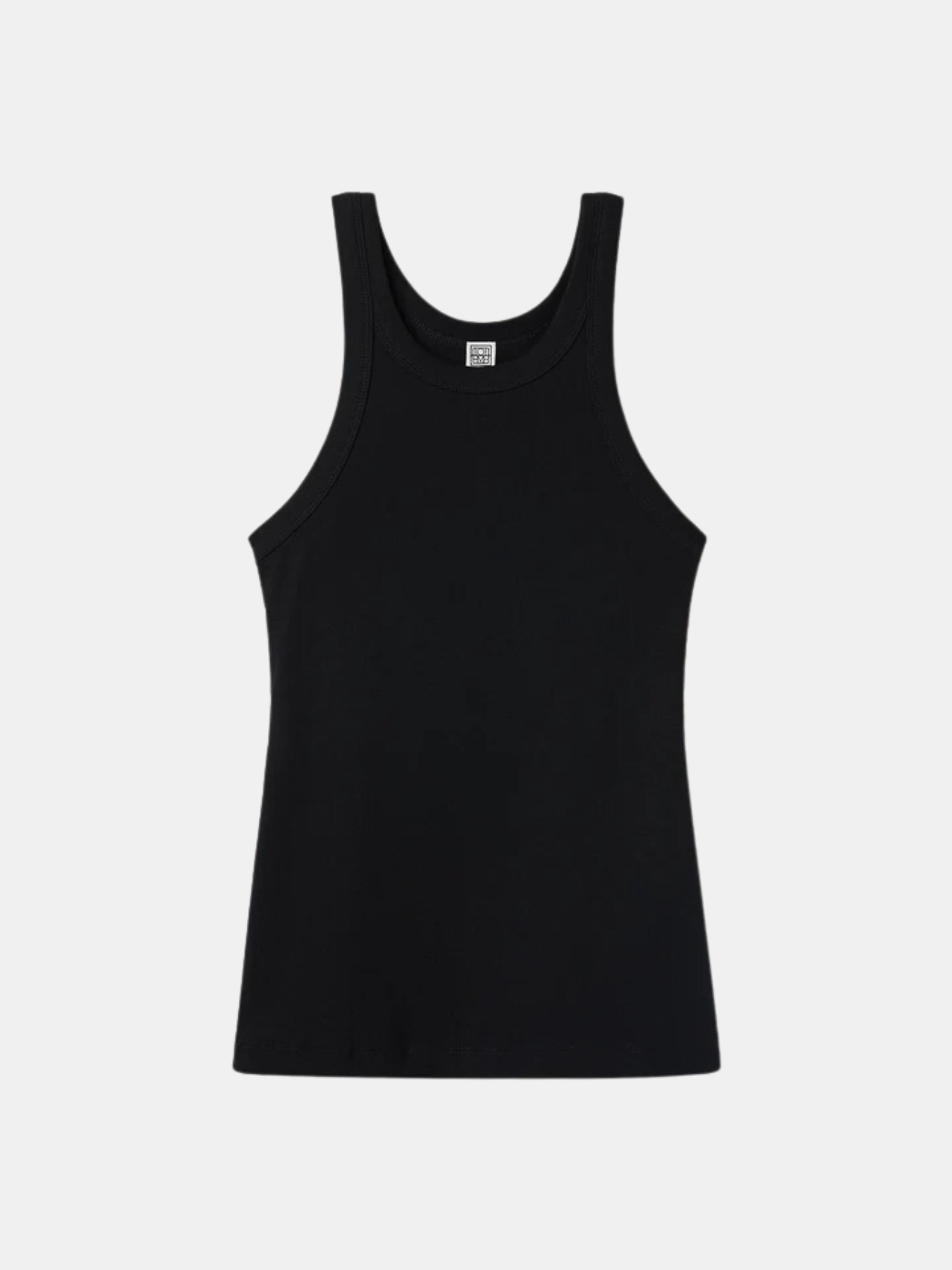 Totême-Curved Rib Tank - Black-Tops-XXS-Boboli-Vancouver-Canada