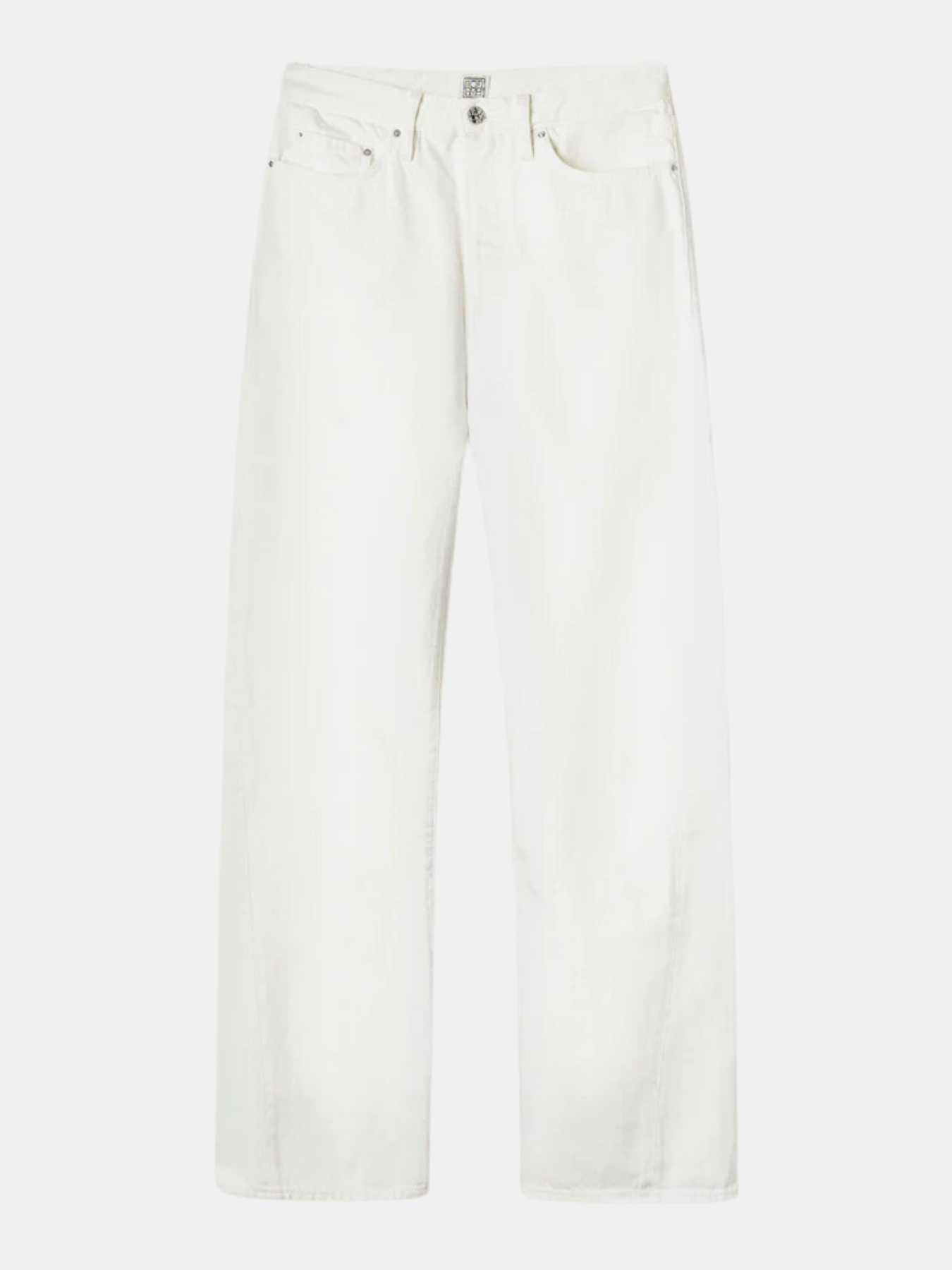 Totême-Twisted Seam Denim Full Length - Off White-Pants-EU 25/30-Boboli-Vancouver-Canada