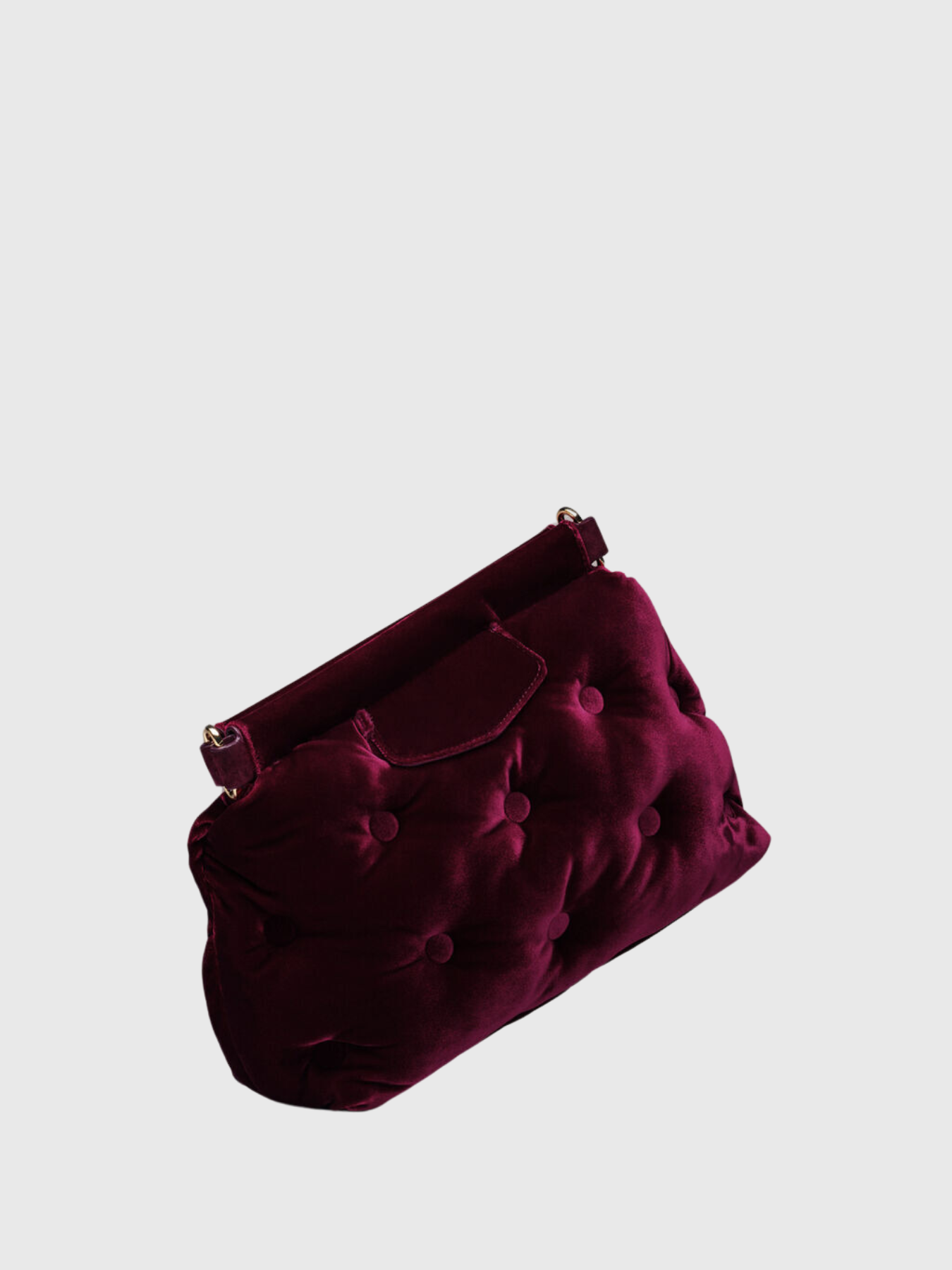 Maison Margiela-Glam Slam Classique Small Velvet - Merlot-Bags-One Size-Boboli-Vancouver-Canada