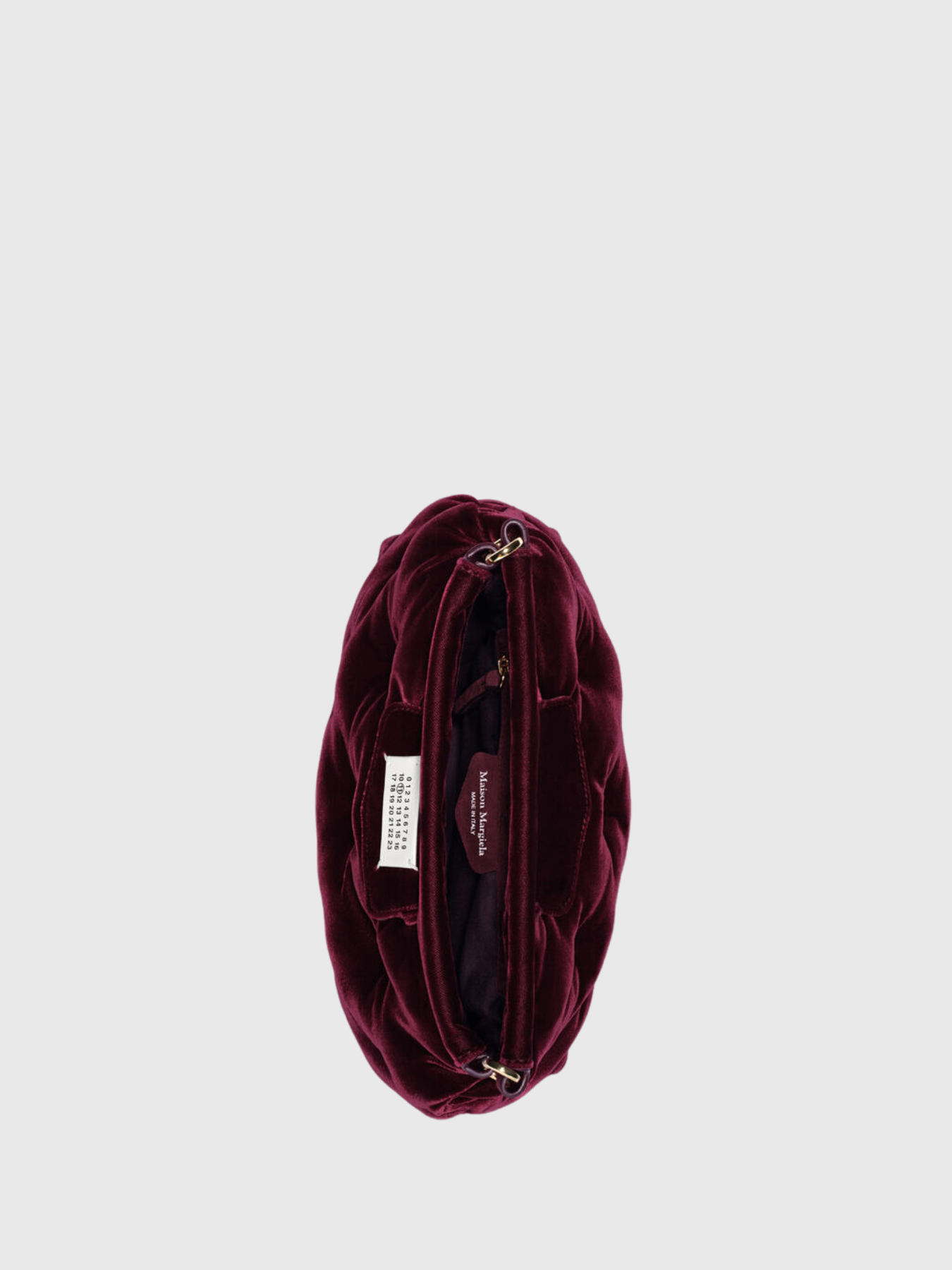 Maison Margiela-Glam Slam Classique Small Velvet - Merlot-Bags-One Size-Boboli-Vancouver-Canada