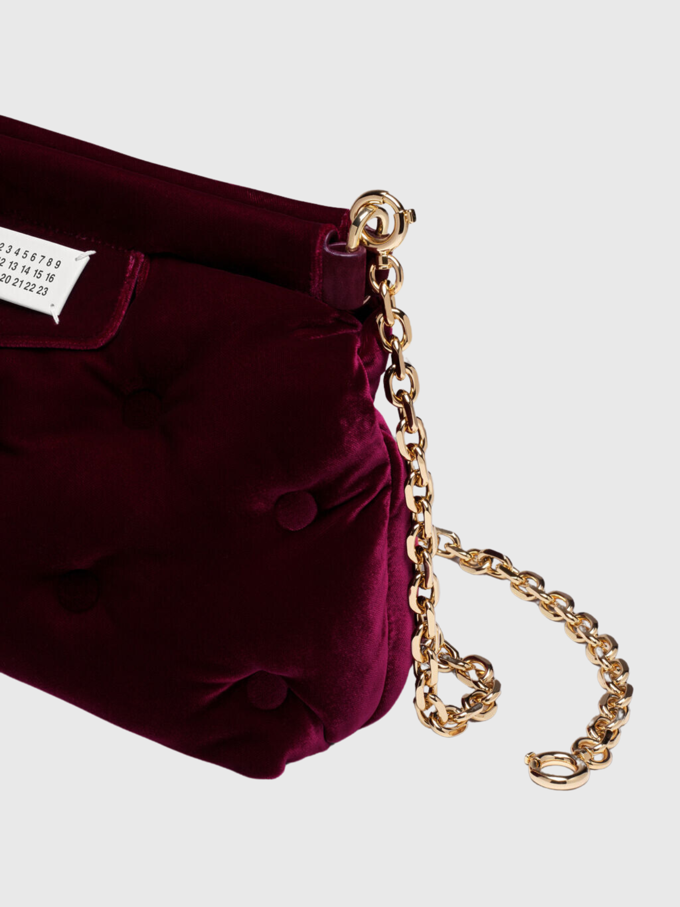 Maison Margiela-Glam Slam Classique Small Velvet - Merlot-Bags-One Size-Boboli-Vancouver-Canada