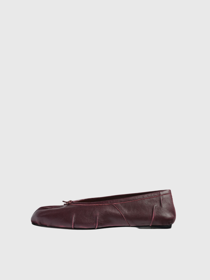 Maison Margiela-Tabi New Ballerina - Merlot-Shoes-Boboli-Vancouver-Canada