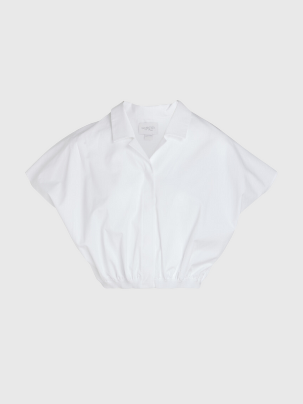 Giambattista Valli-White Cotton Blouse - Optical White-Shirts-IT 40-Boboli-Vancouver-Canada