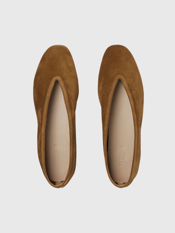 Le Monde Beryl-Luna Slippers Suede - Taupe-Shoes-Boboli-Vancouver-Canada