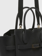 Milano Two Handles Medium Bag - Black