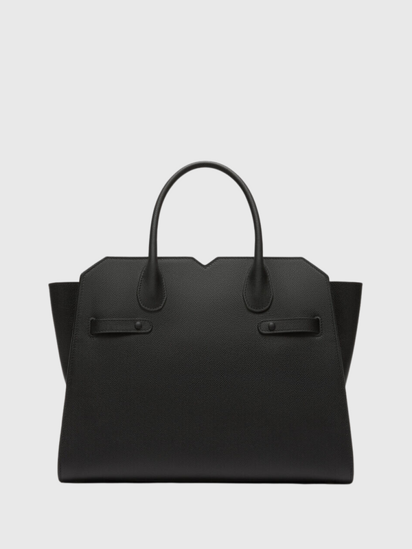 Milano Two Handles Medium Bag - Black