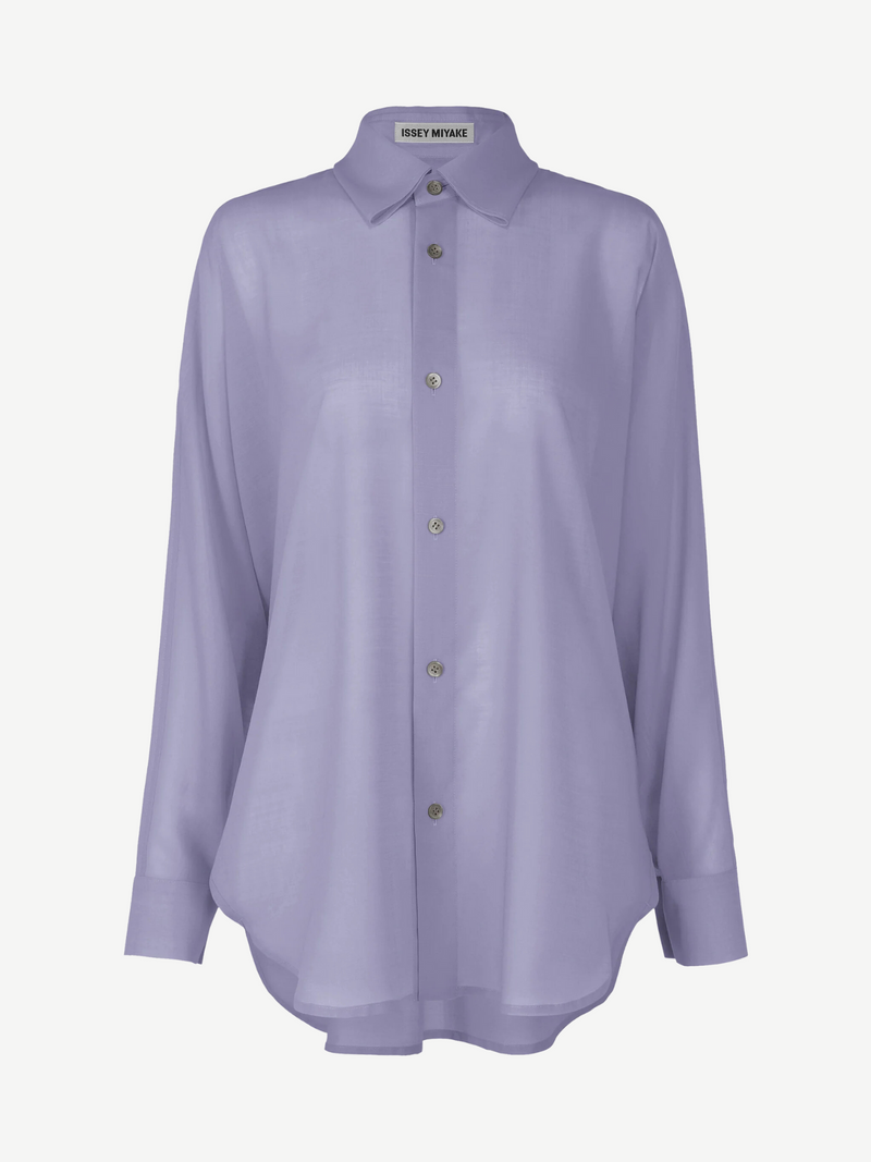 Issey Miyake-Sheer Wool Top - Asagao Purple-Tops-JP 02-Boboli-Vancouver-Canada