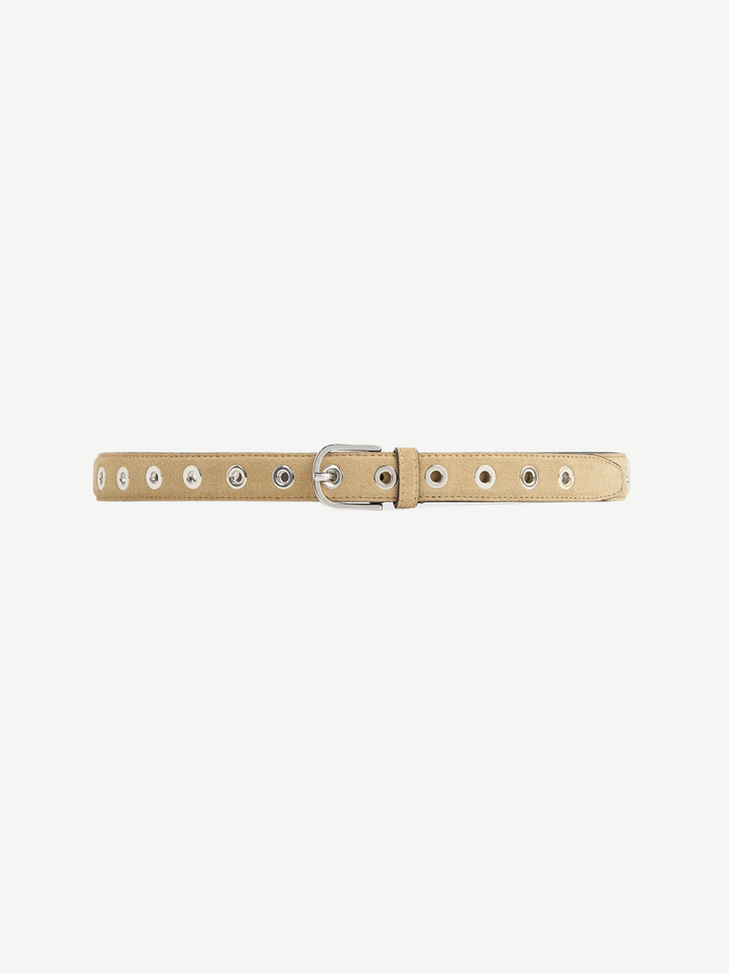 Totême-Eyelet Belt - Caramel-Belts-EU 80-Boboli-Vancouver-Canada