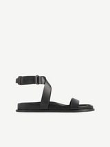 Totême-The Leather Chunky Sandal - Black-Shoes-EU 36-Boboli-Vancouver-Canada