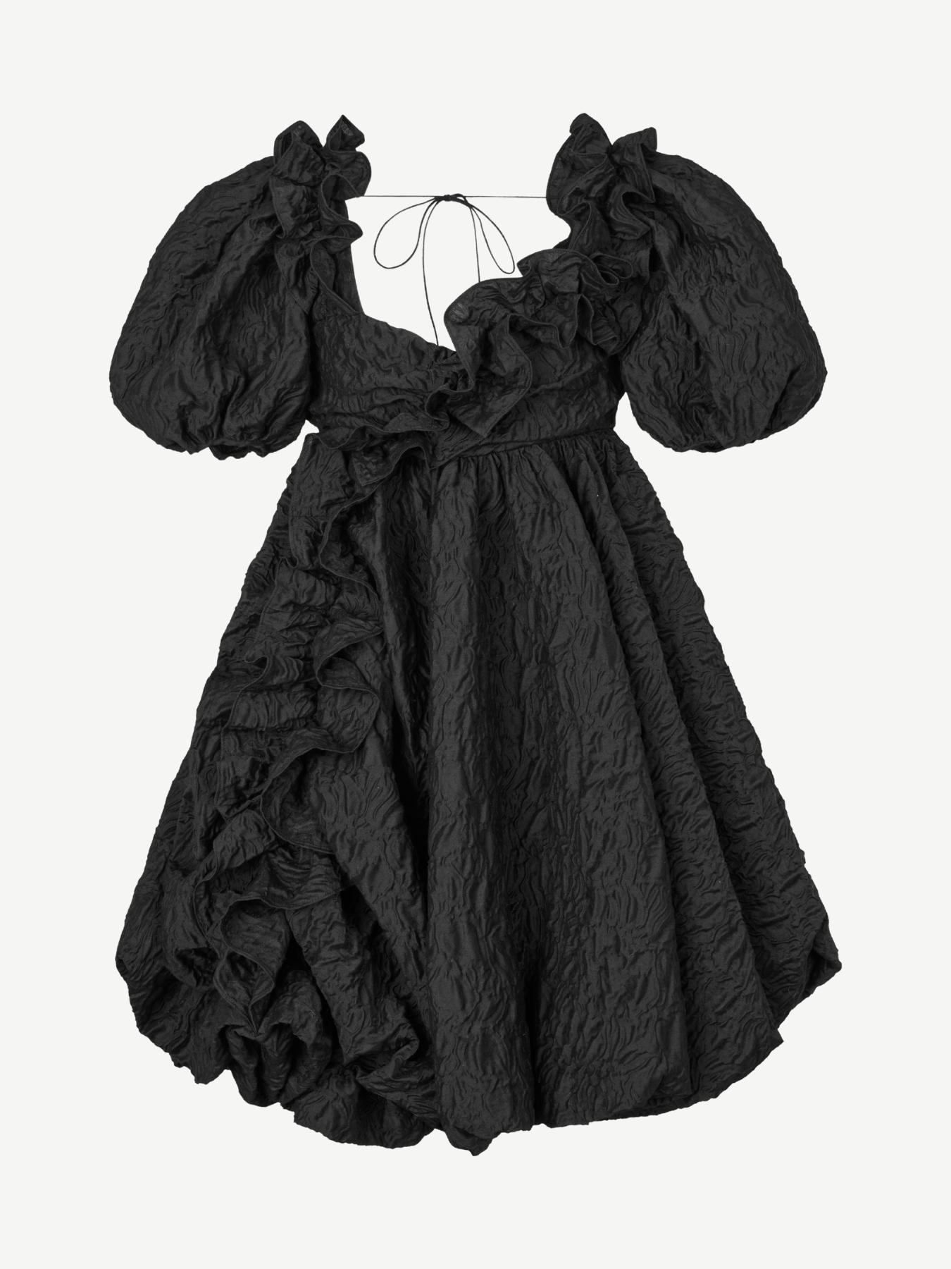 Cecilie Bahnsen-Gwen Dress - Black-Dresses-UK 08-Boboli-Vancouver-Canada