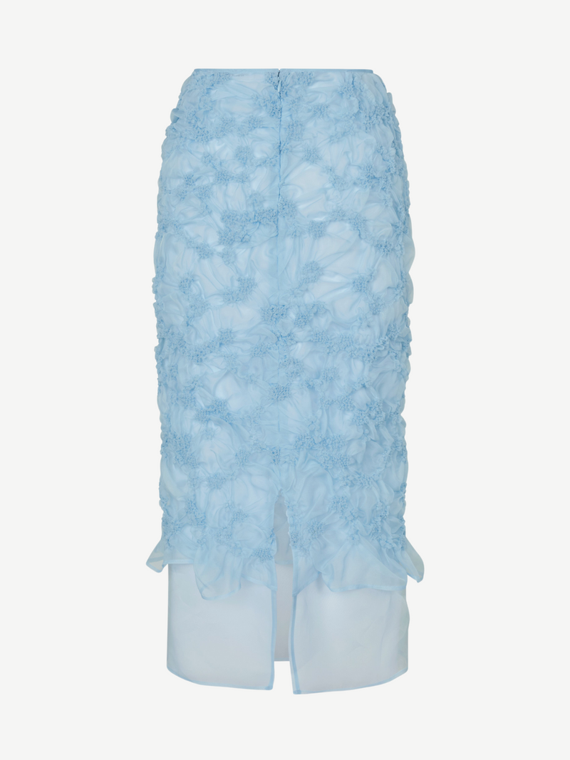 Cecilie Bahnsen-Glenda Skirt - Light Blue-Skirts-UK 10-Boboli-Vancouver-Canada