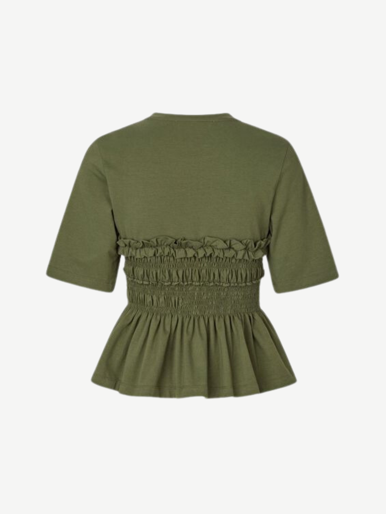 Cecilie Bahnsen-Vilde Top - Olive Green-Tops-Boboli-Vancouver-Canada