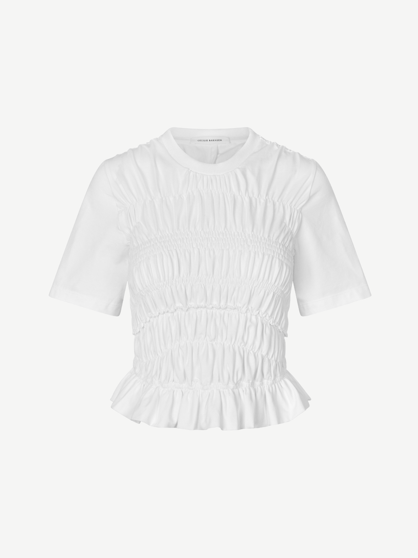 Cecilie Bahnsen-Oasis Top - White-Tops-S-Boboli-Vancouver-Canada