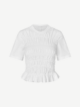 Cecilie Bahnsen-Oasis Top - White-Tops-S-Boboli-Vancouver-Canada