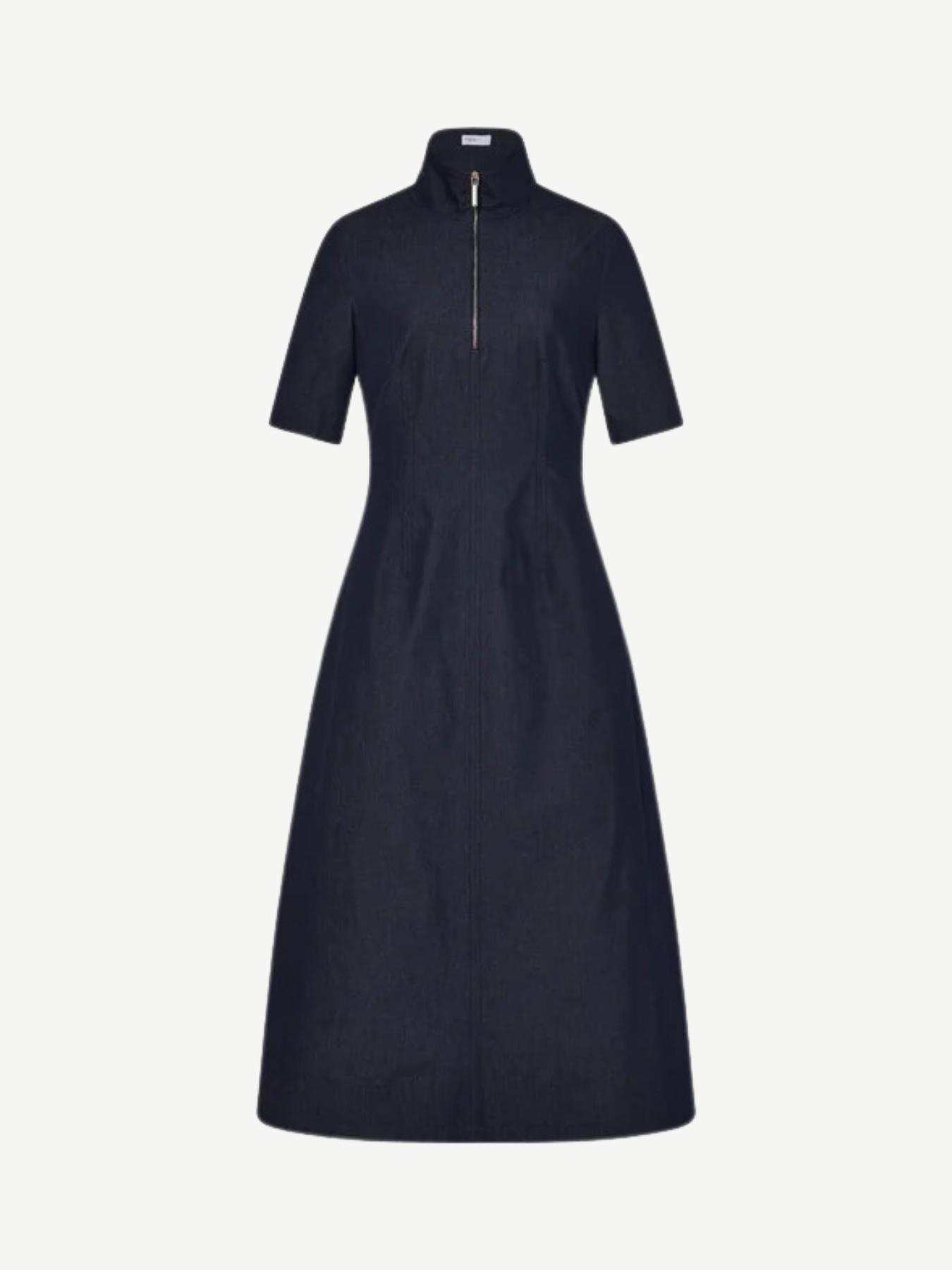 Rosetta Getty-Zip Up S.S. Dress - Indigo-Dresses-US 04-Boboli-Vancouver-Canada