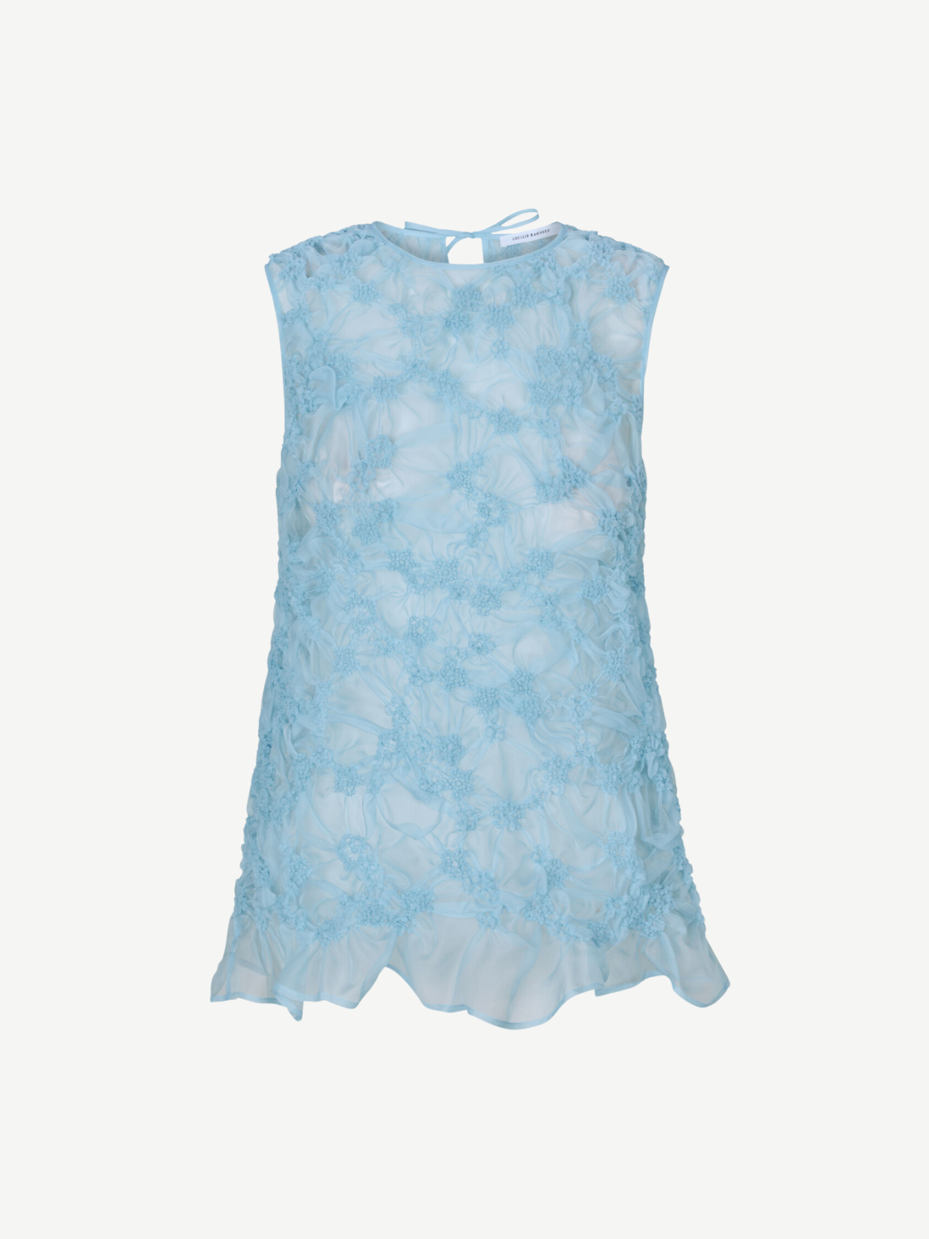 Cecilie Bahnsen-Utania Top - Light Blue-Tops-UK 10-Boboli-Vancouver-Canada