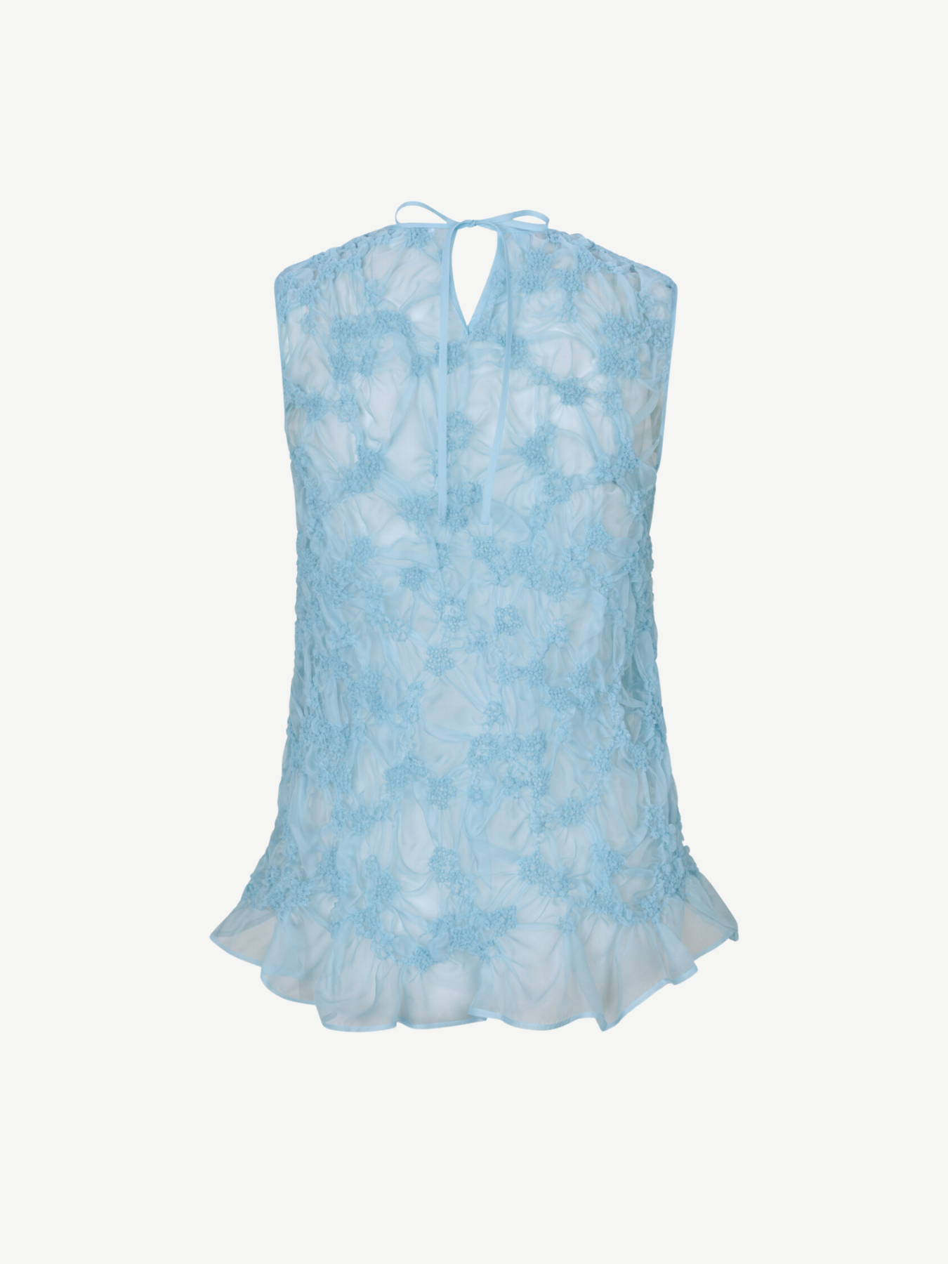 Cecilie Bahnsen-Utania Top - Light Blue-Tops-UK 10-Boboli-Vancouver-Canada