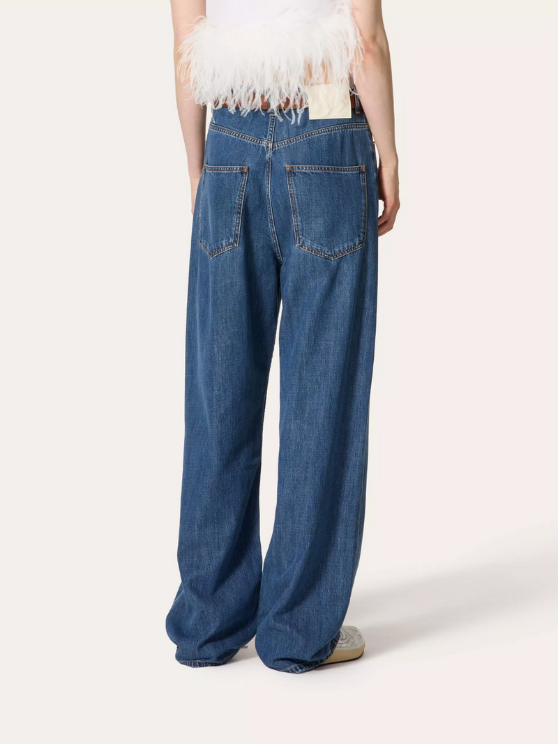 Valentino-Denim - Medium Blue-Pants-Boboli-Vancouver-Canada