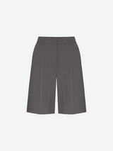 Valentino-Solid Active Gabardine Bermuda Shorts - Medium Grey-Pants-IT 38-Boboli-Vancouver-Canada