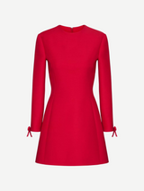 Valentino-Crepe Couture Dress - Red-Dresses-IT 40-Boboli-Vancouver-Canada