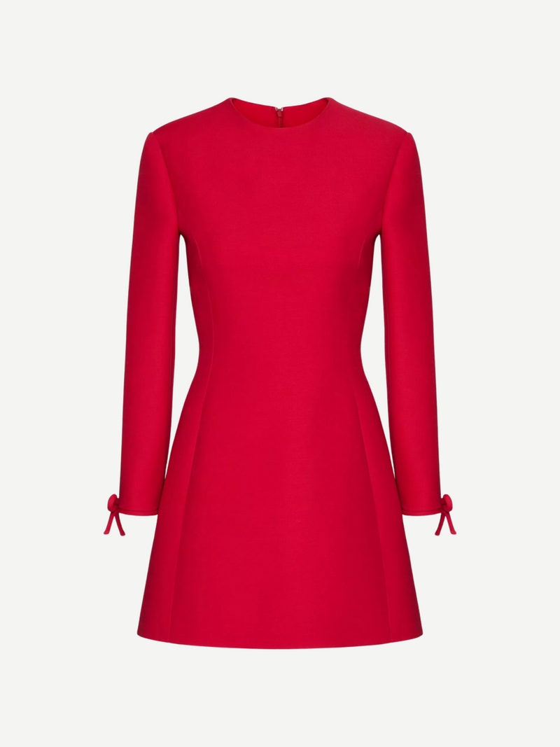 Valentino-Crepe Couture Dress - Red-Dresses-IT 40-Boboli-Vancouver-Canada