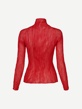 Issey Miyake-Chiffon Twist 2 - Nadeshiko Red-Tops-JP 02-Boboli-Vancouver-Canada