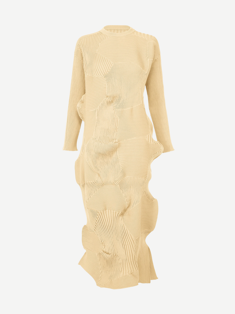 Issey Miyake-Kone Kone Dress - Moon White-Dresses-JP 02-Boboli-Vancouver-Canada