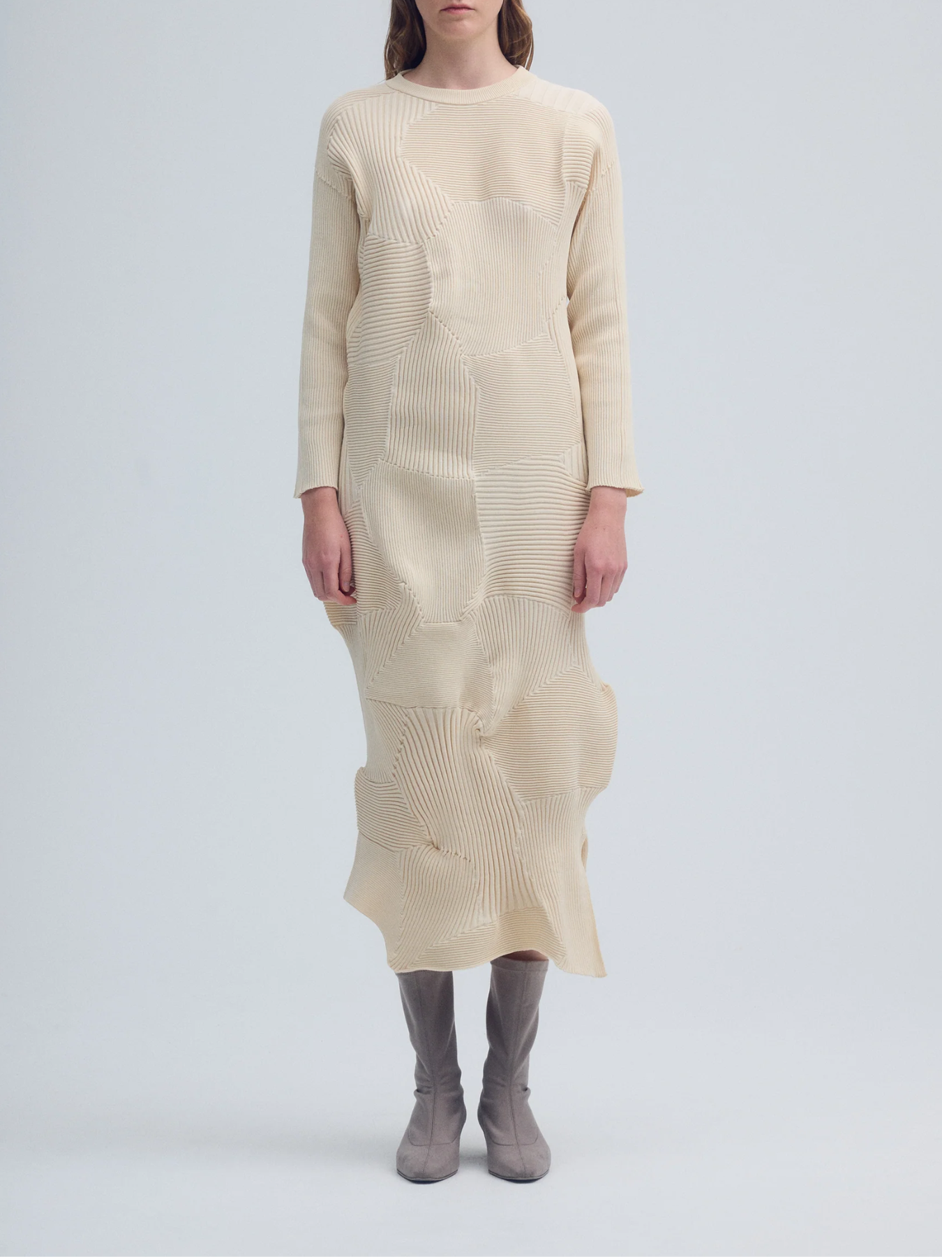 Issey Miyake-Kone Kone Dress - Moon White-Dresses-JP 02-Boboli-Vancouver-Canada