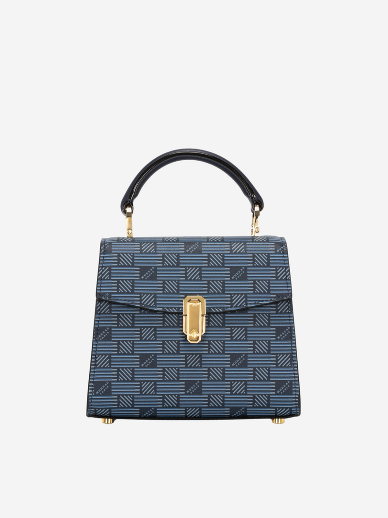 La Maison Moreau-Calf Leather Sophie Micro - Navy Blue-Bags-One Size-Boboli-Vancouver-Canada