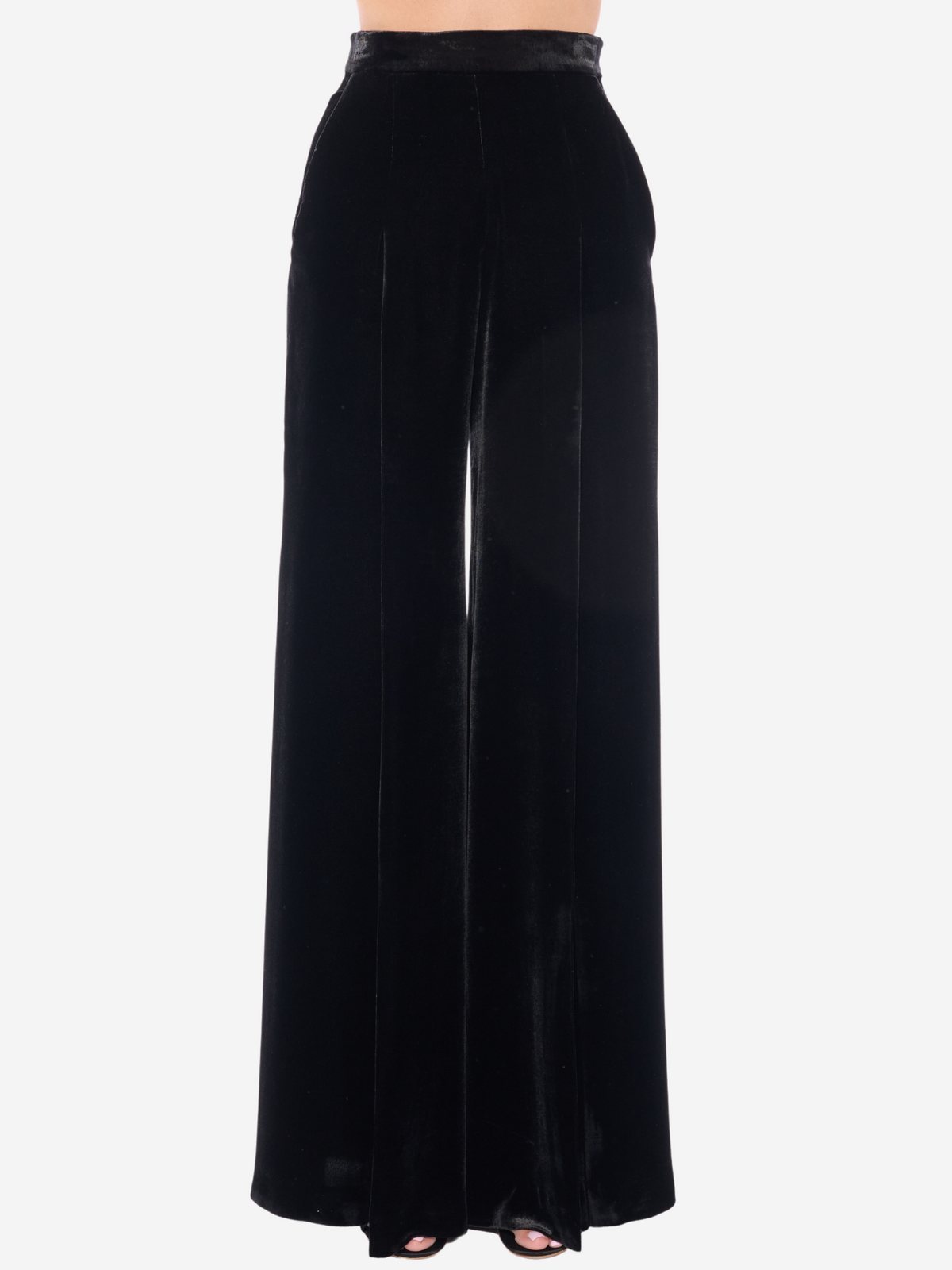 Giambattista Valli Black Velvet Trousers Boboli Vancouver Canada IT 46