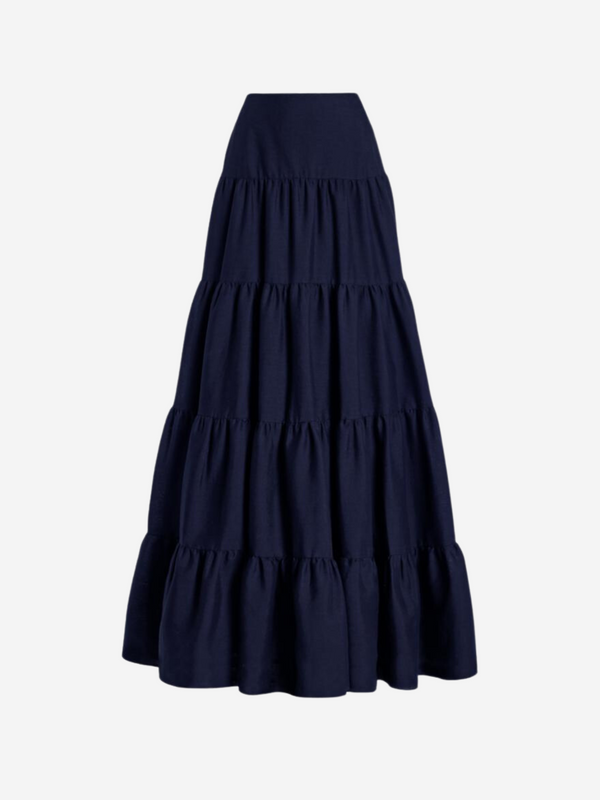 Morse Skirt - Navy Blue