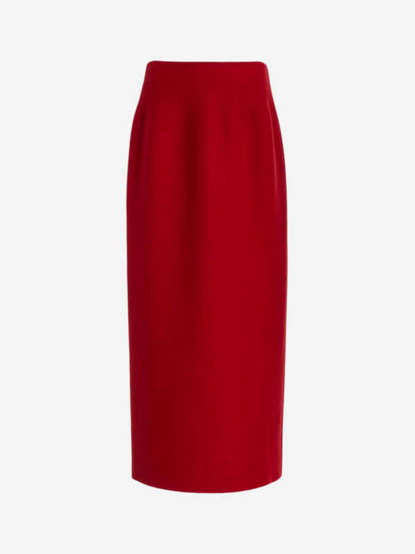 Gabriela Hearst-Wolff Skirt - Scarlet Red-Skirts-S-Boboli-Vancouver-Canada