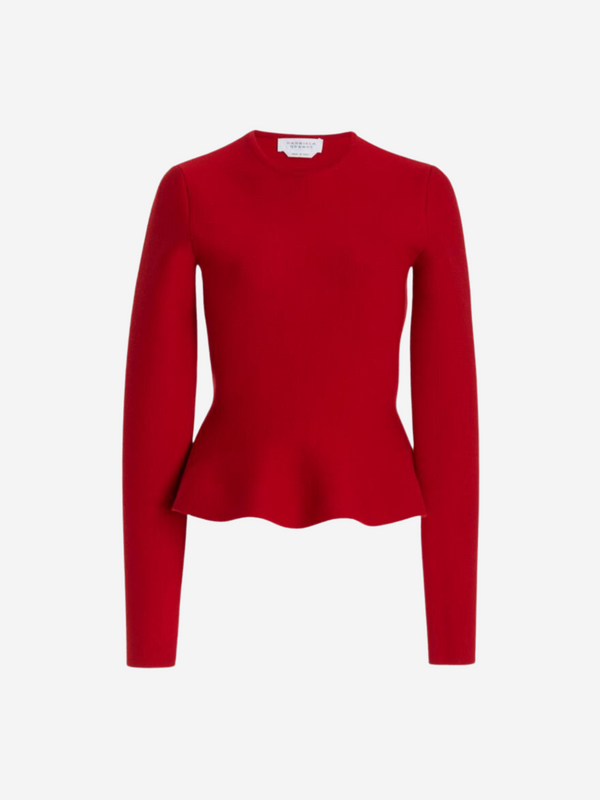 Gabriela Hearst-Hegel Sweater - Scarlet Red-Sweaters-S-Boboli-Vancouver-Canada