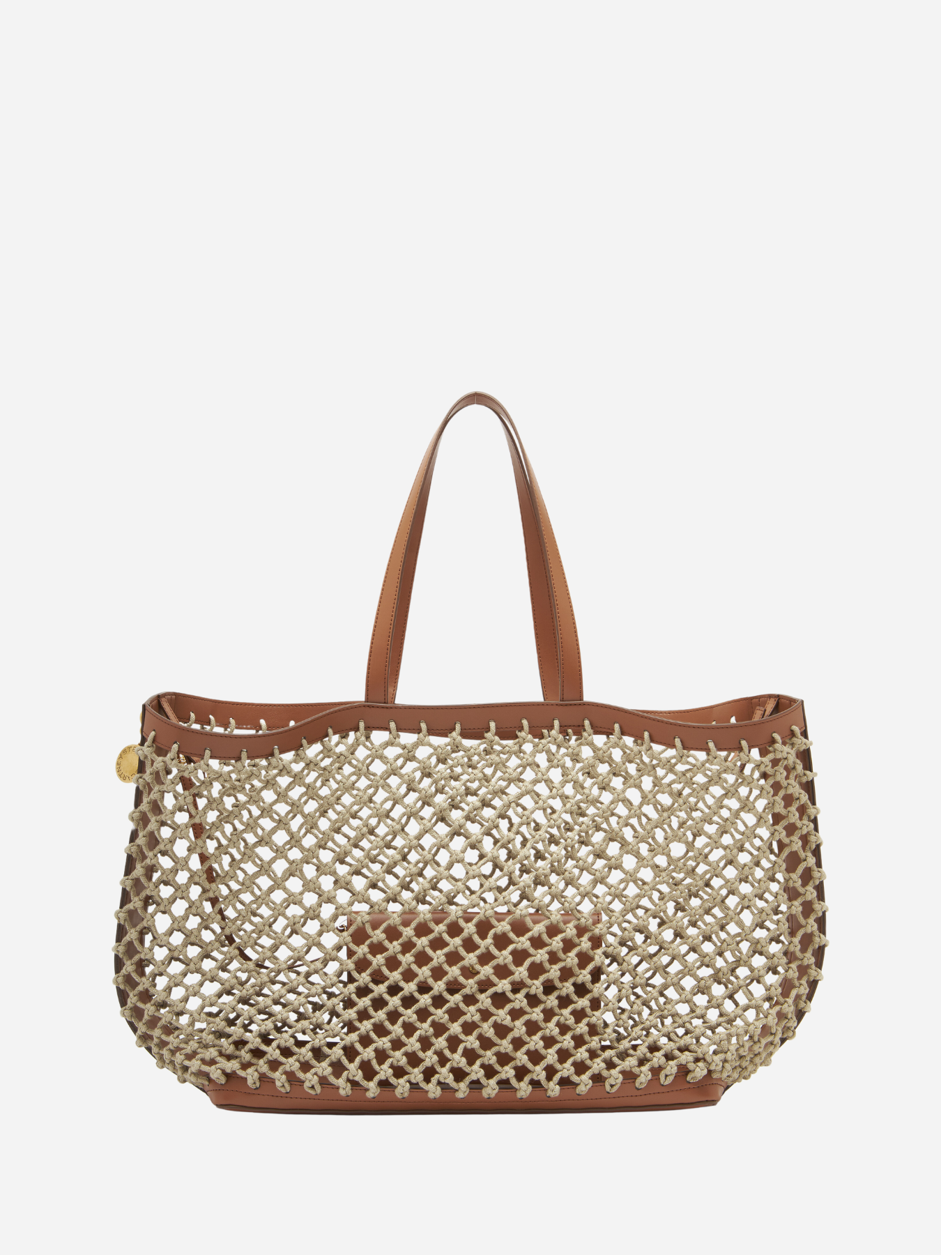 Tote Bag Knotted Mesh - Tan