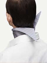 Maison Margiela-Stripe Cotton Poplin Collar - Light Blue-Accessories-Boboli-Vancouver-Canada