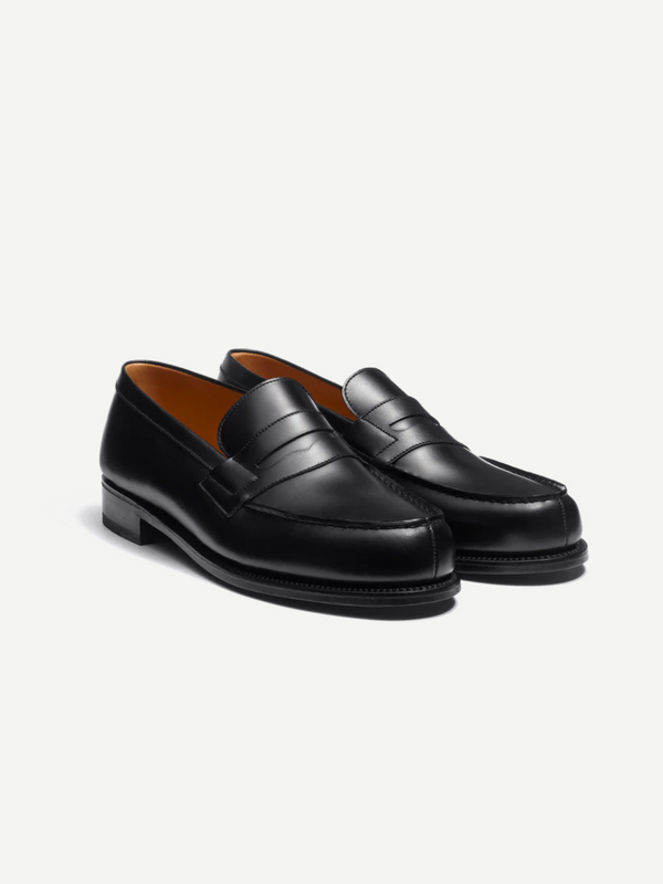 J.M. Weston-180 Loafer - Black-Shoes-Boboli-Vancouver-Canada