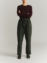 Casey Casey-Denmark Pant - Double Cot - Dark Khaki-Pants-XS-Boboli-Vancouver-Canada