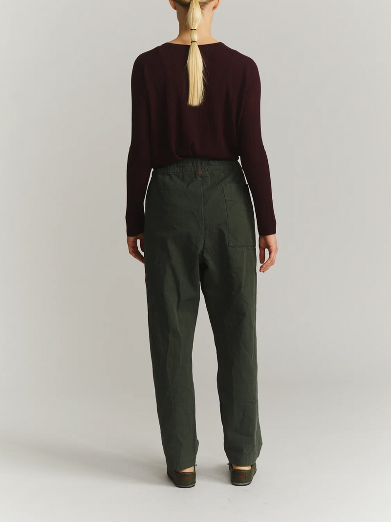 Casey Casey-Denmark Pant - Double Cot - Dark Khaki-Pants-Boboli-Vancouver-Canada