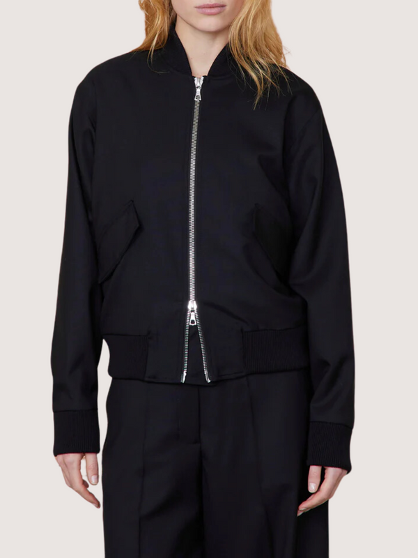 Officine Generale-Kenna Bomber - Black-Coats-Boboli-Vancouver-Canada