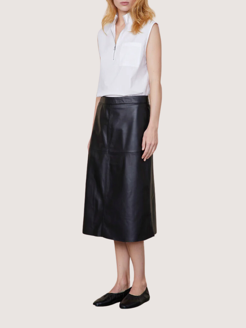 Officine Generale-Octavia Skirt - Black-Skirts-Boboli-Vancouver-Canada