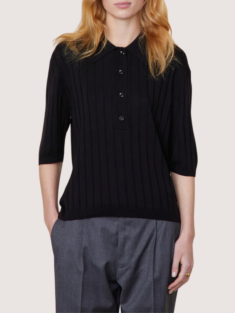 Officine Generale-Naya Sweater - Black-Sweaters-XS-Boboli-Vancouver-Canada