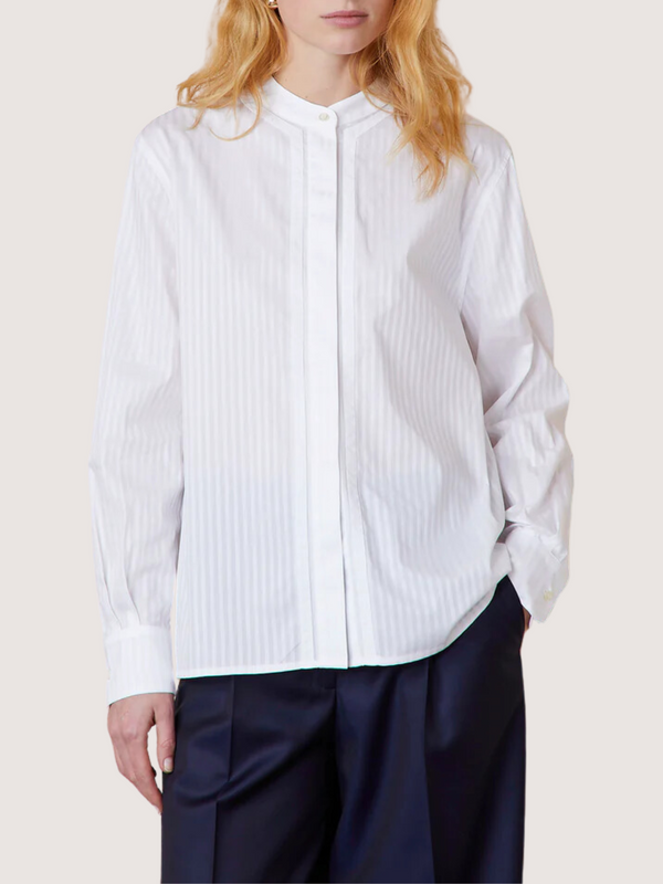 Officine Generale-Lauranne Shirt - White-Shirts-Boboli-Vancouver-Canada