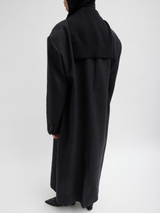 Tibi-Light Weight Airy Extrafine Wool Hooded - Black-Sweaters-One Size-Boboli-Vancouver-Canada