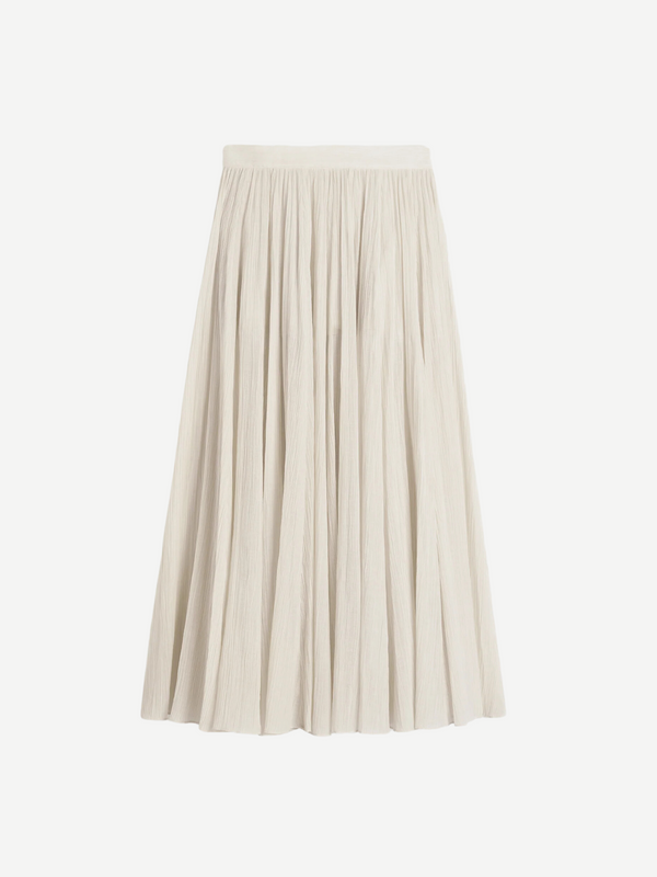 Totême-Crinkled Plisee Skirt - Meringue-Skirts-Boboli-Vancouver-Canada